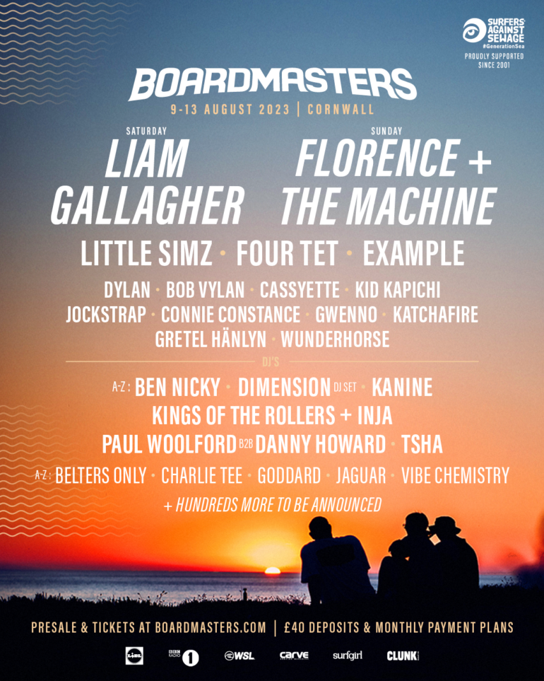 The First Wave of Boardmasters' 2023 Line-Up Has Been Announced
